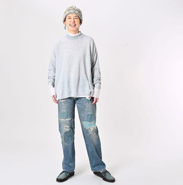 Botanical Dyed Cashmere Super Gauze Big Slit - 45R by 45rpm studio