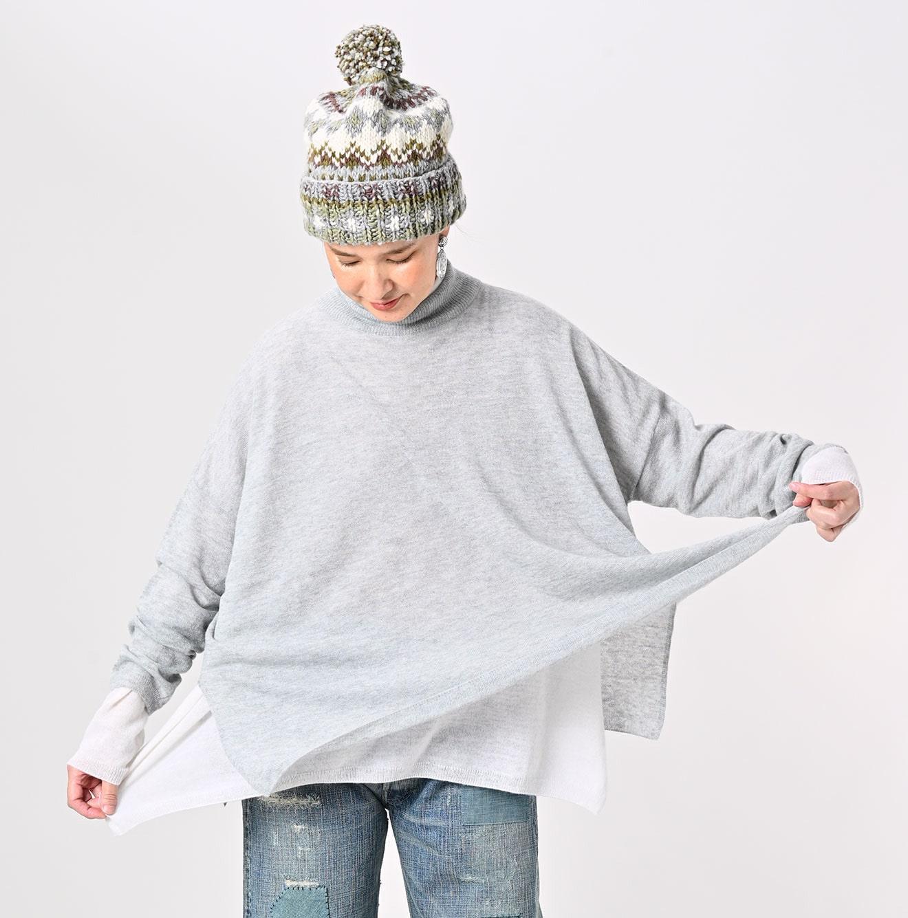 Botanical Dyed Cashmere Super Gauze Big Slit - 45R by 45rpm studio - Image 6