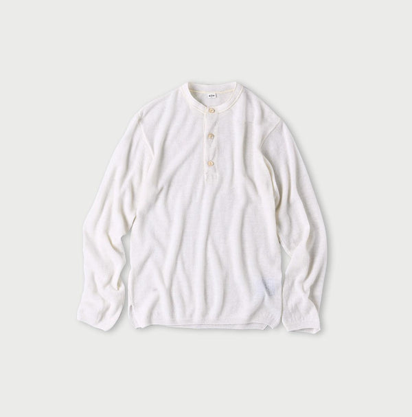 Botanical Dyed Cashmere Super Gauze Henley - 45R by 45rpm studio