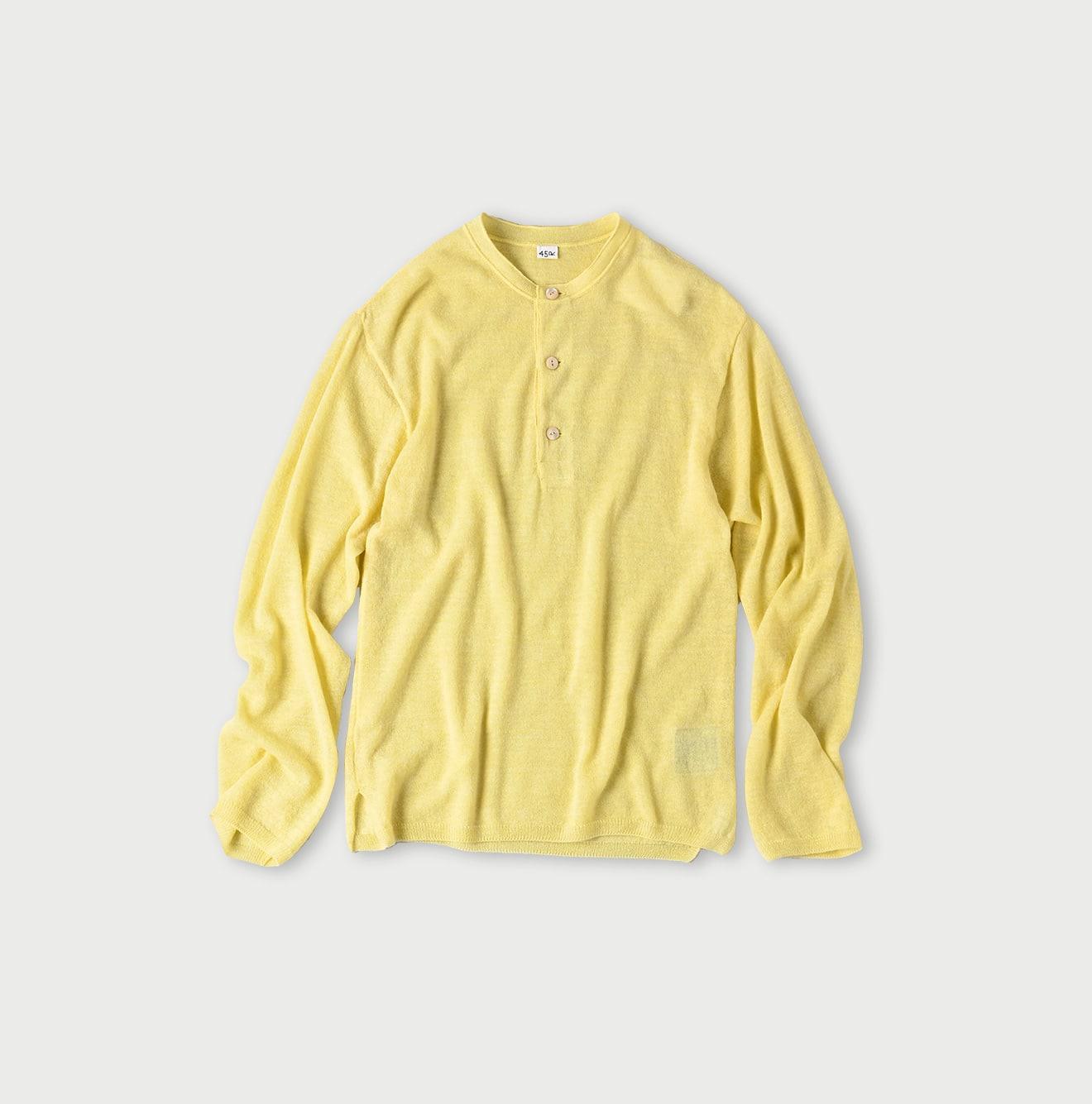 Botanical Dyed Cashmere Super Gauze Henley - 45R by 45rpm studio - Image 3