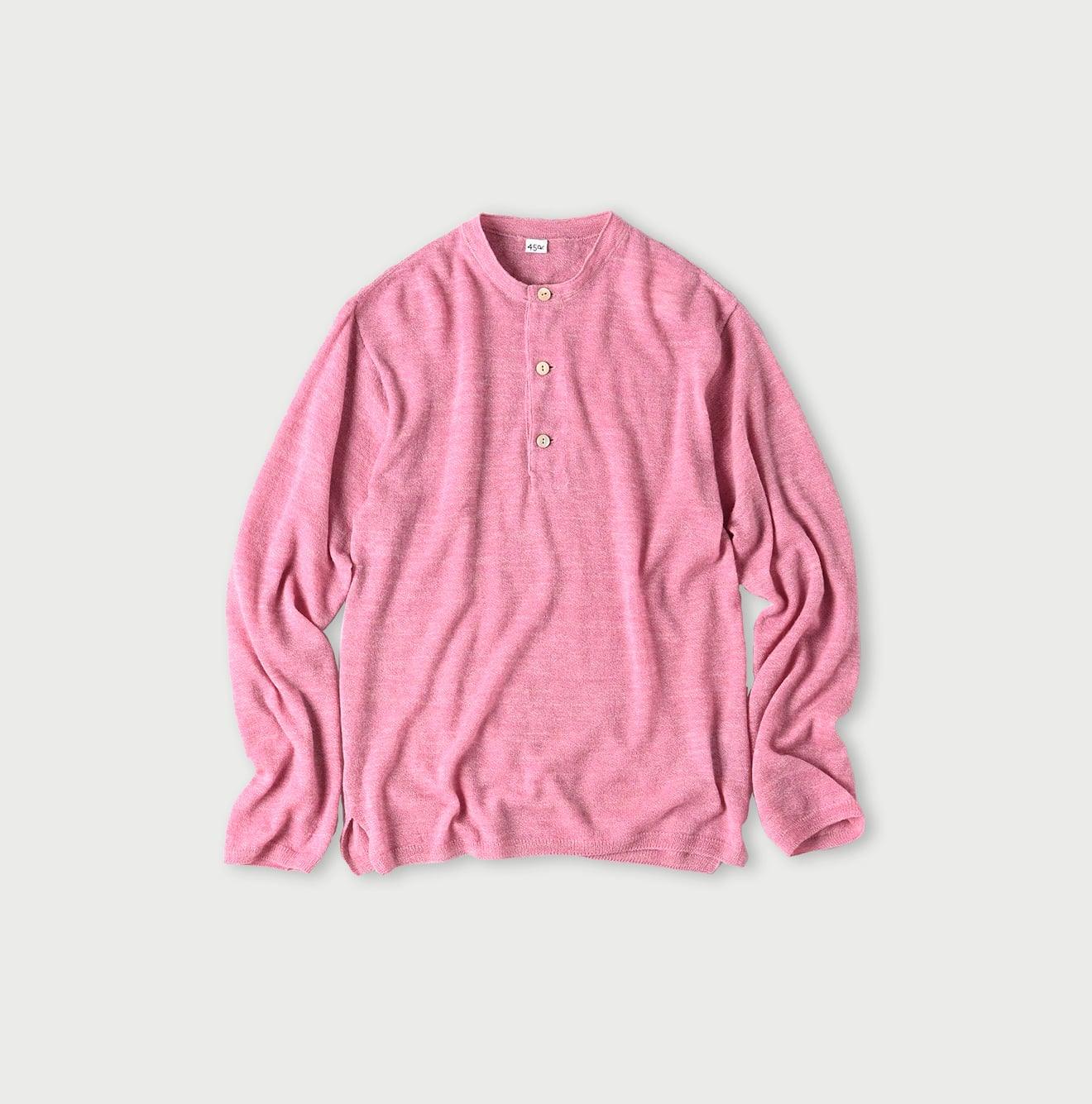 Botanical Dyed Cashmere Super Gauze Henley - 45R by 45rpm studio - Image 4