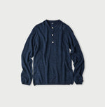 Botanical Dyed Cashmere Super Gauze Henley - 45R by 45rpm studio