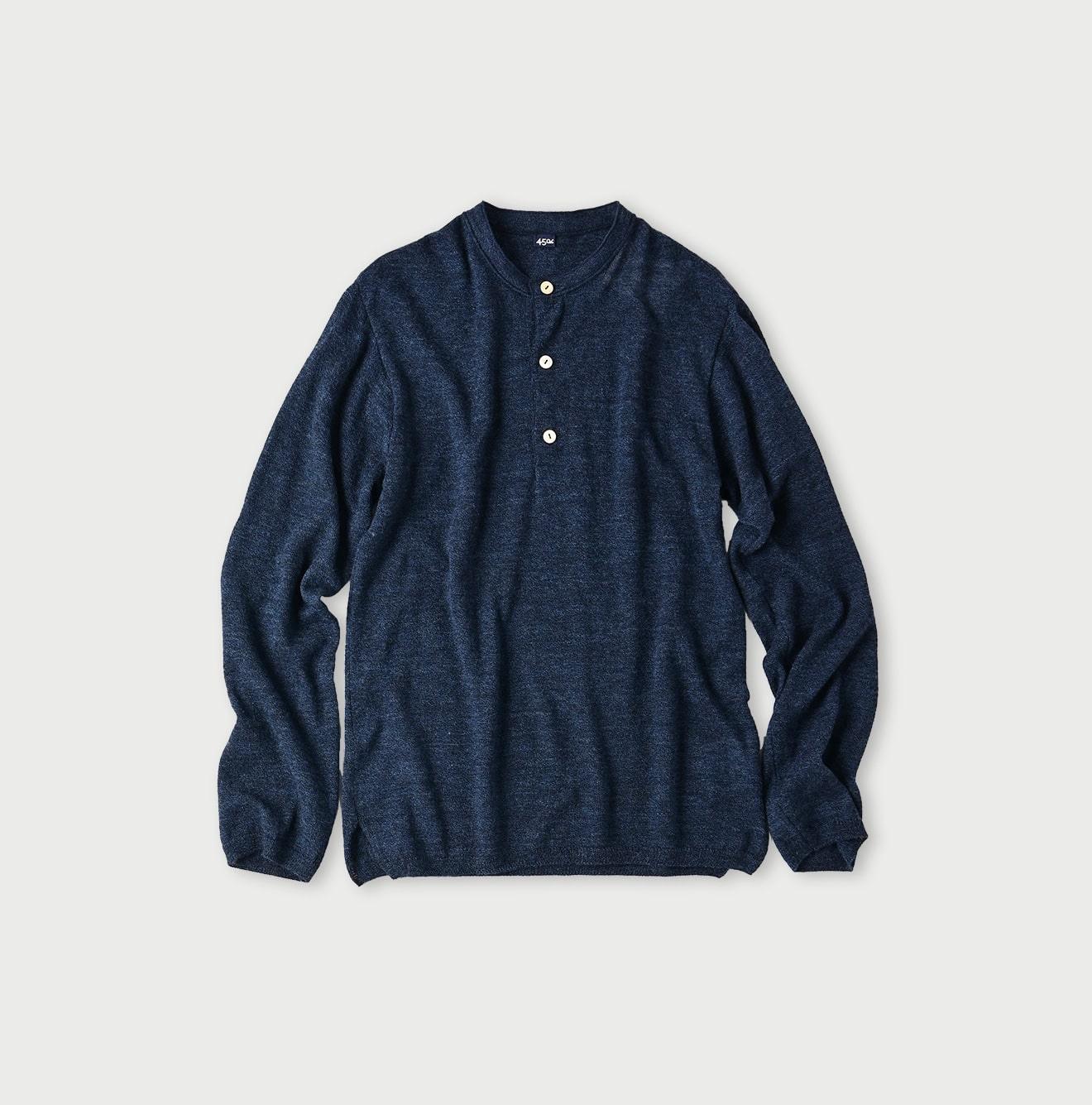 Botanical Dyed Cashmere Super Gauze Henley - 45R by 45rpm studio - Image 5