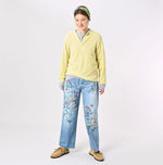 Botanical Dyed Cashmere Super Gauze Henley - 45R by 45rpm studio