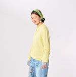 Botanical Dyed Cashmere Super Gauze Henley - 45R by 45rpm studio