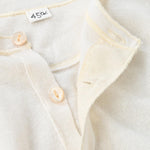 Botanical Dyed Cashmere Super Gauze Henley - 45R by 45rpm studio