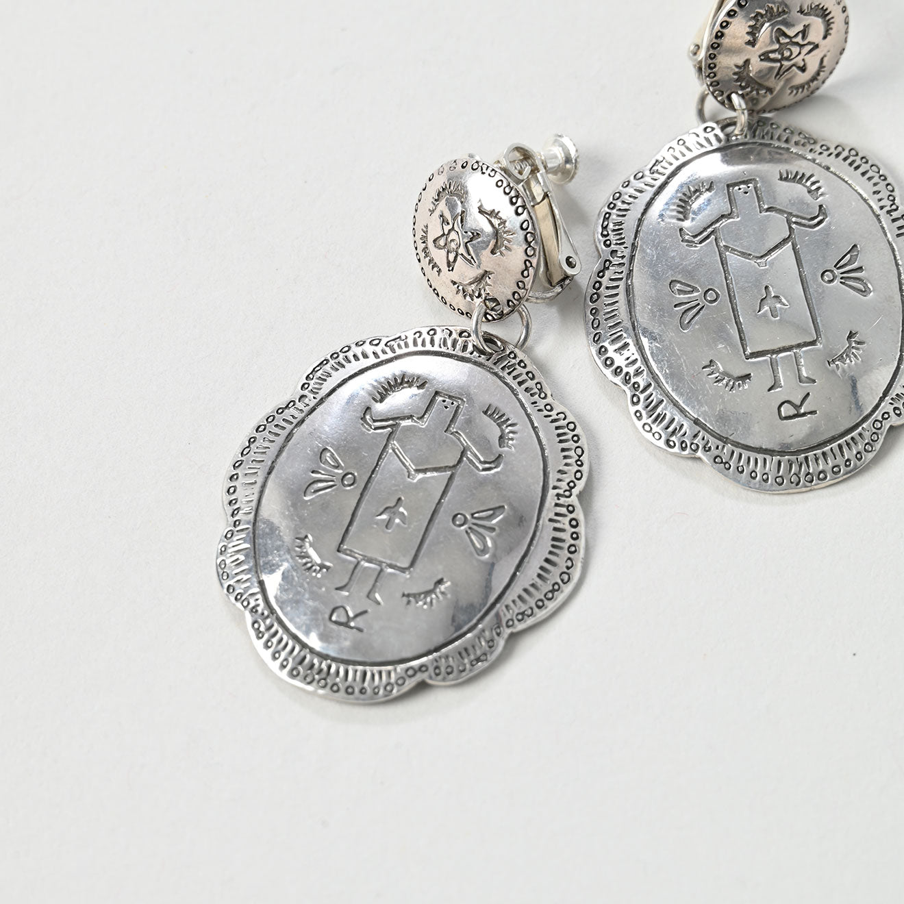 45R Navacco Silver Earrings