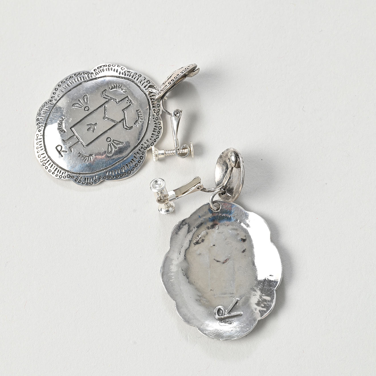 45R Navacco Silver Earrings