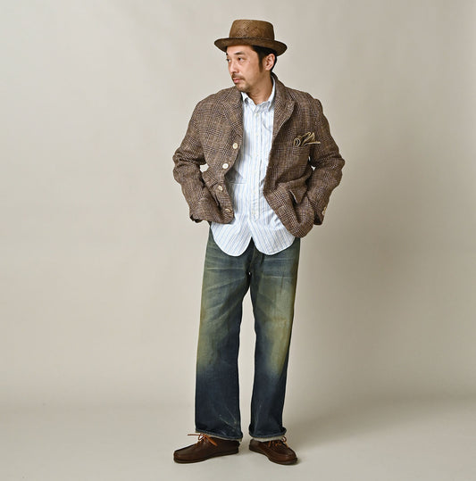 45R Cotton Linen Tweed 908 Jacket