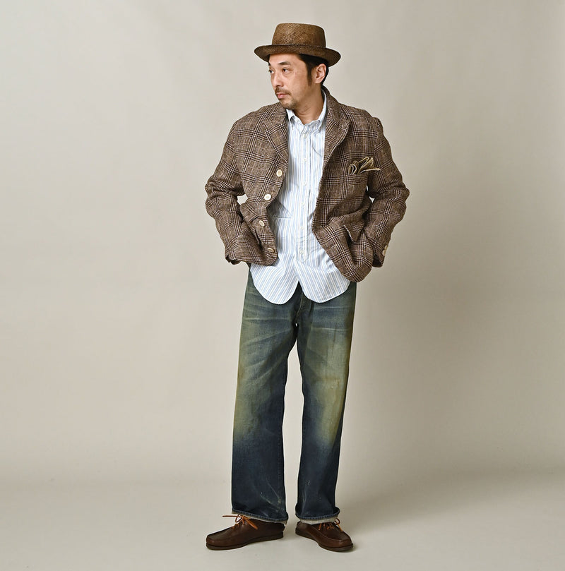 45R Cotton Linen Tweed 908 Jacket - Image 3