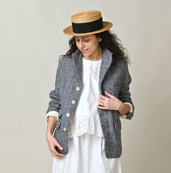45R Cotton Linen Tweed 908 Jacket