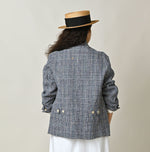 45R Cotton Linen Tweed 908 Jacket
