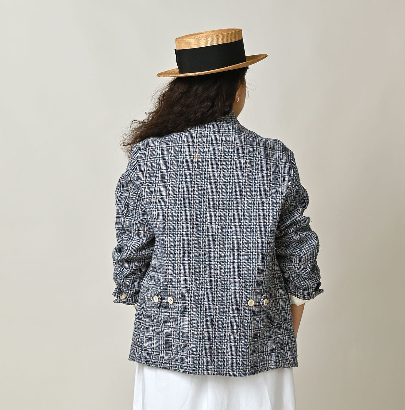 45R Cotton Linen Tweed 908 Jacket - Image 10