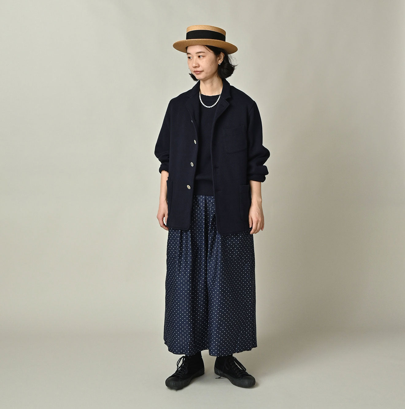 45R★綿ウールジャガードジャケット　ヘリンボーン　カシミヤ混 908 Cardigan Jacket | 45R Official Online Store – 45R GLOBAL