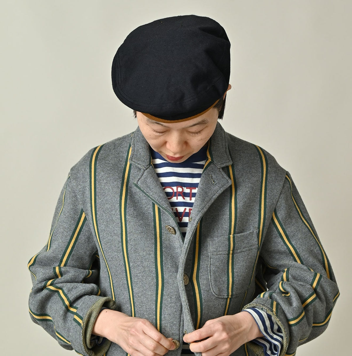 45R Regimental Stripe 908 Cardigan Jacket