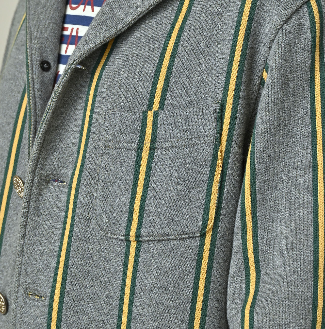 45R Regimental Stripe 908 Cardigan Jacket