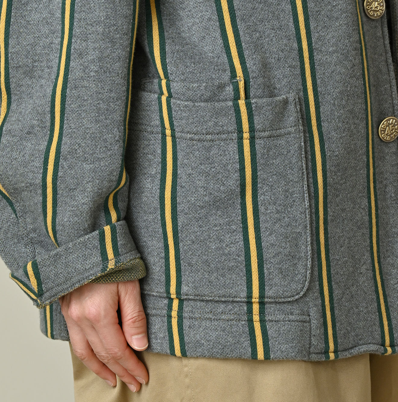 45R Regimental Stripe 908 Cardigan Jacket