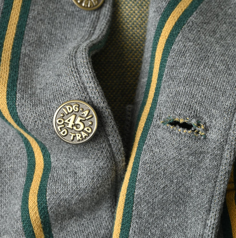 45R Regimental Stripe 908 Cardigan Jacket
