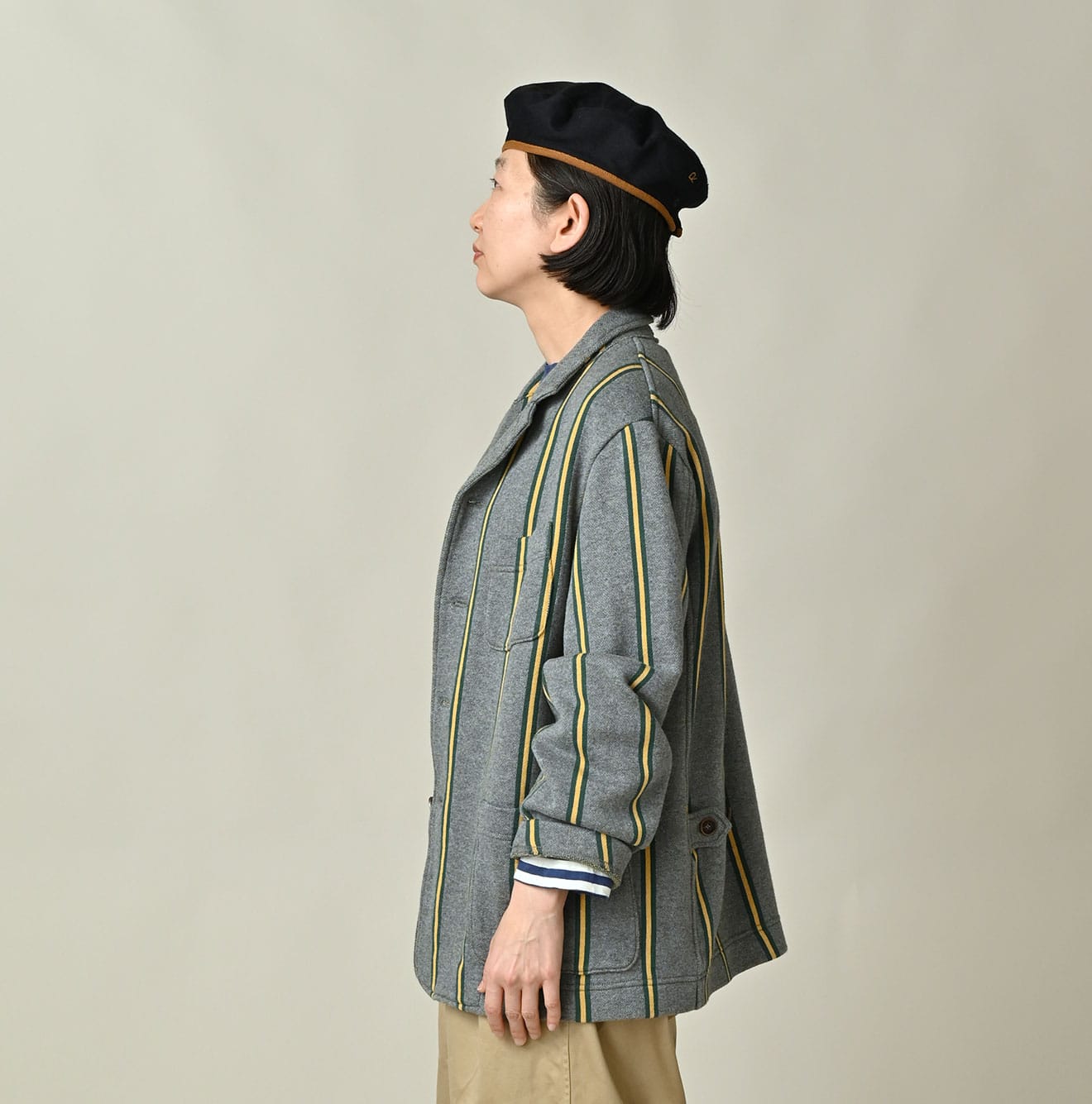 45R Regimental Stripe 908 Cardigan Jacket