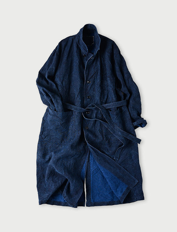 Indigo Linen Duck 908 Coat