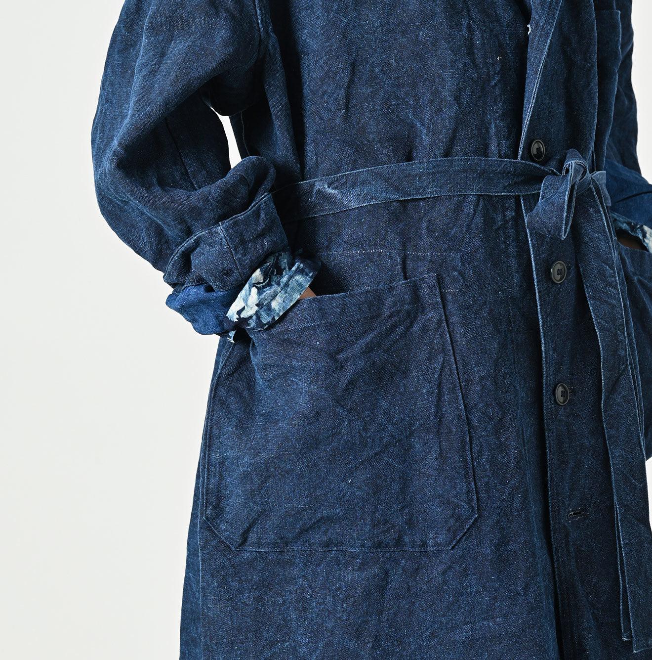 Indigo Linen Duck 908 Coat (Size 2) – 45R GLOBAL