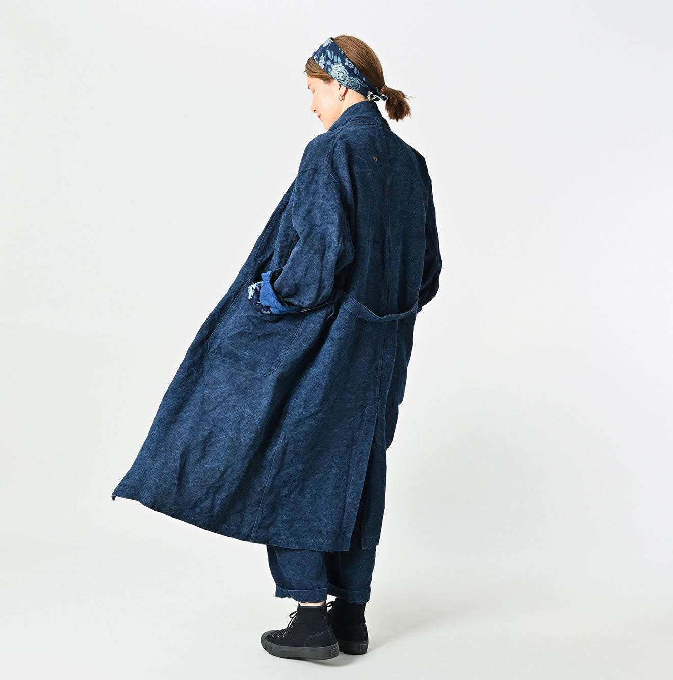 45R Indigo Linen Duck 908 Coat