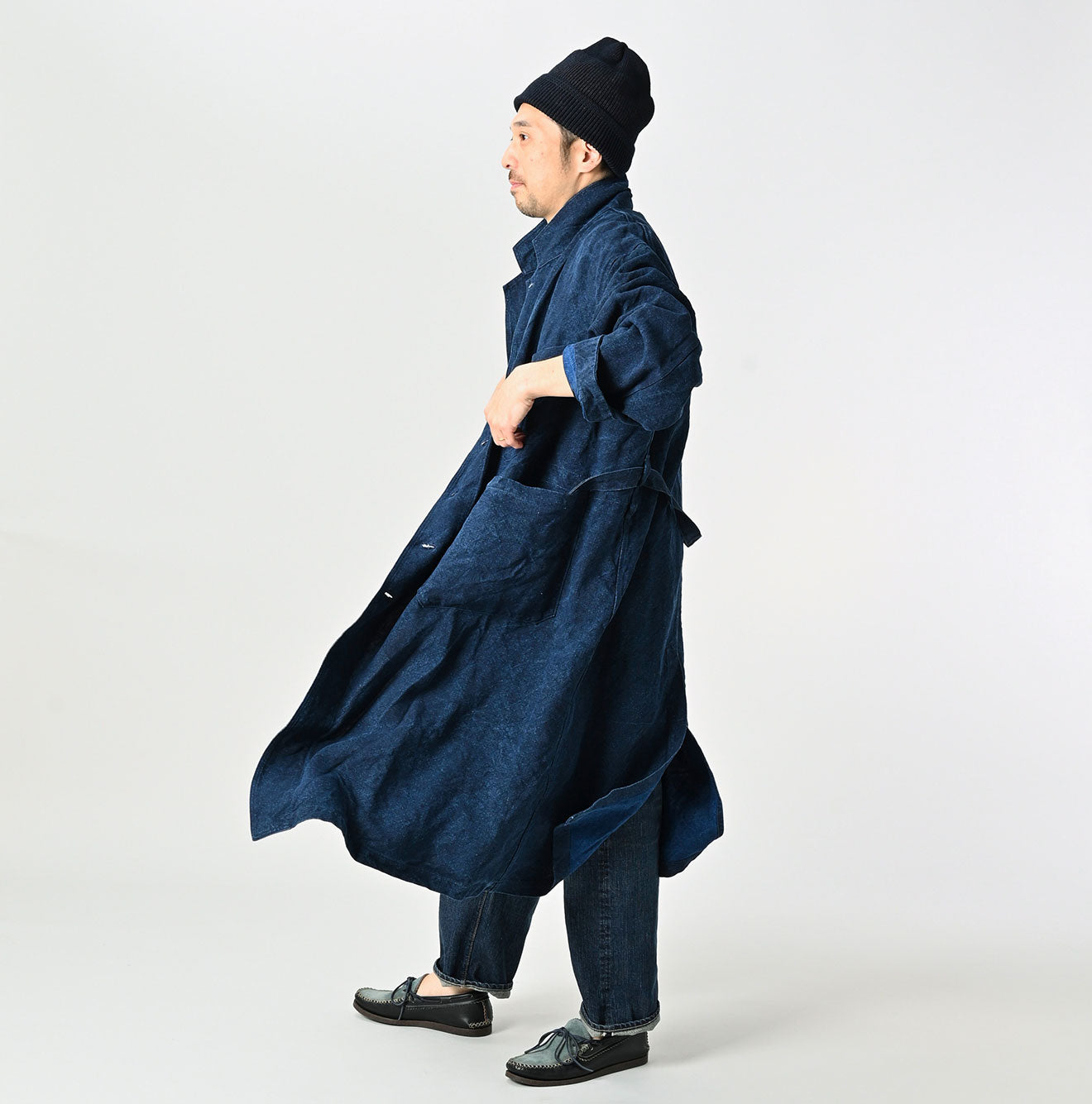 45R Indigo Linen Duck 908 Coat