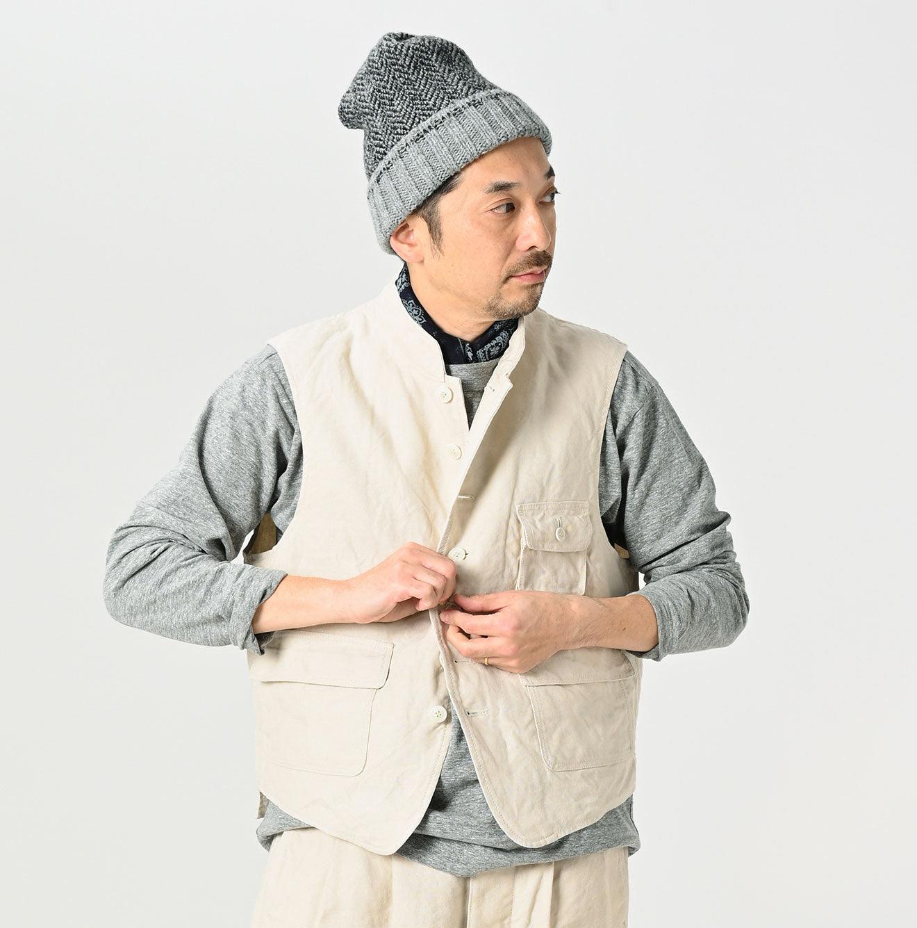 トップス nastoys Cotton Linen Hunting Vest nastoys_official 【 Contact to @american_wannabe_osaka 】 NEW