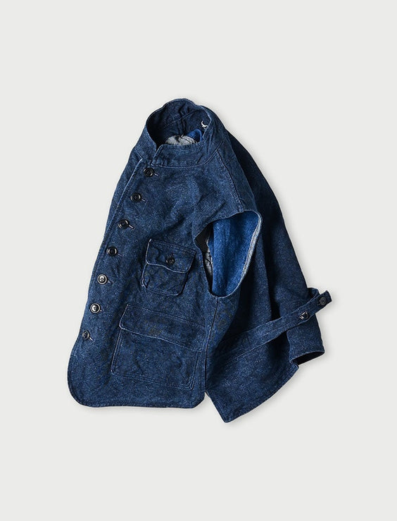 Indigo Linen Duck 908 Hunting Vest