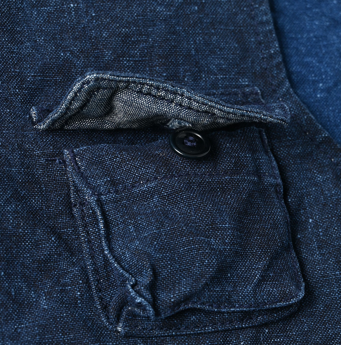 45R Indigo Linen Duck 908 Hunting Vest