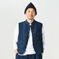 45R Indigo Linen Duck 908 Hunting Vest