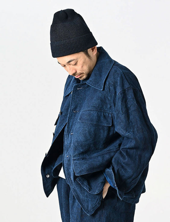 Indigo Linen Duck 908 Hunting Jacket