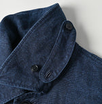 Indigo Linen Duck 908 Hunting Jacket - 45R by 45rpm studio
