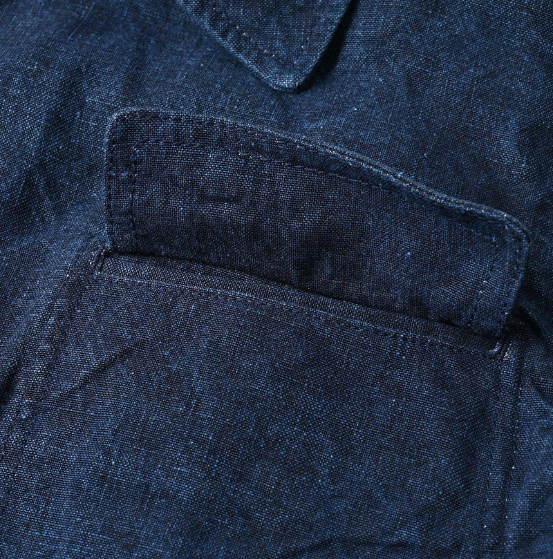 Indigo Linen Duck 908 Hunting Jacket - 45R by 45rpm studio - Image 16