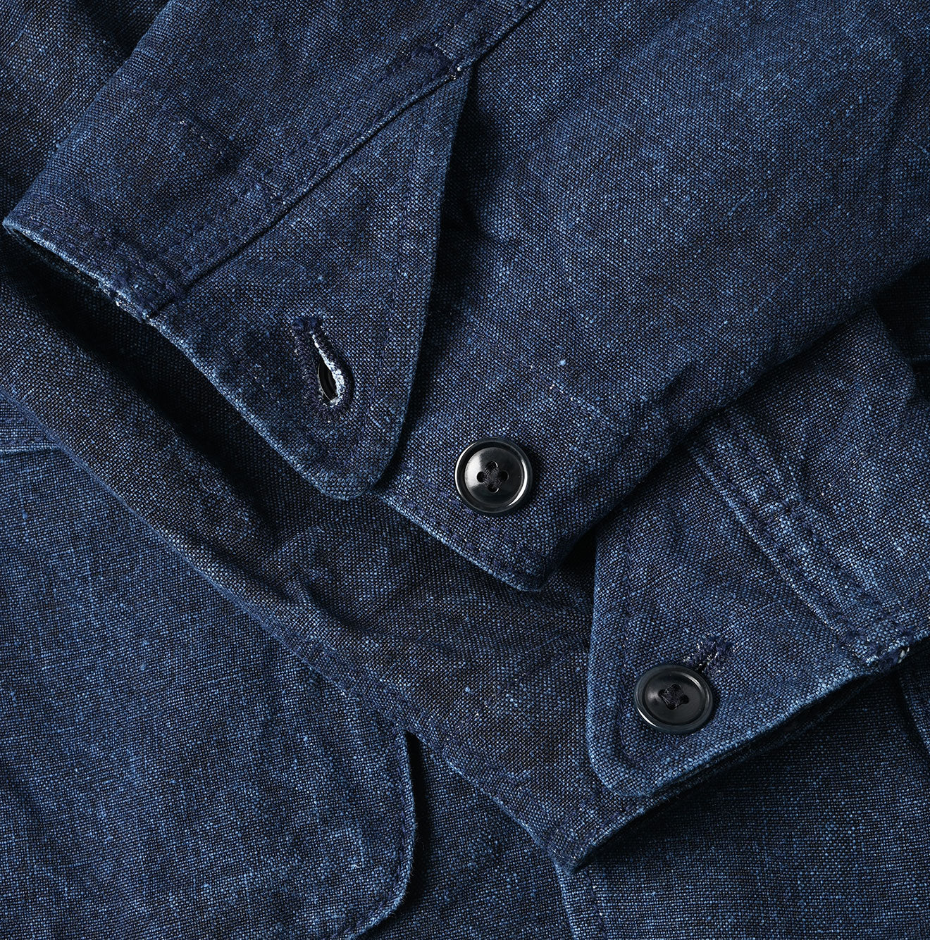 45R Indigo Linen Duck 908 Hunting Jacket