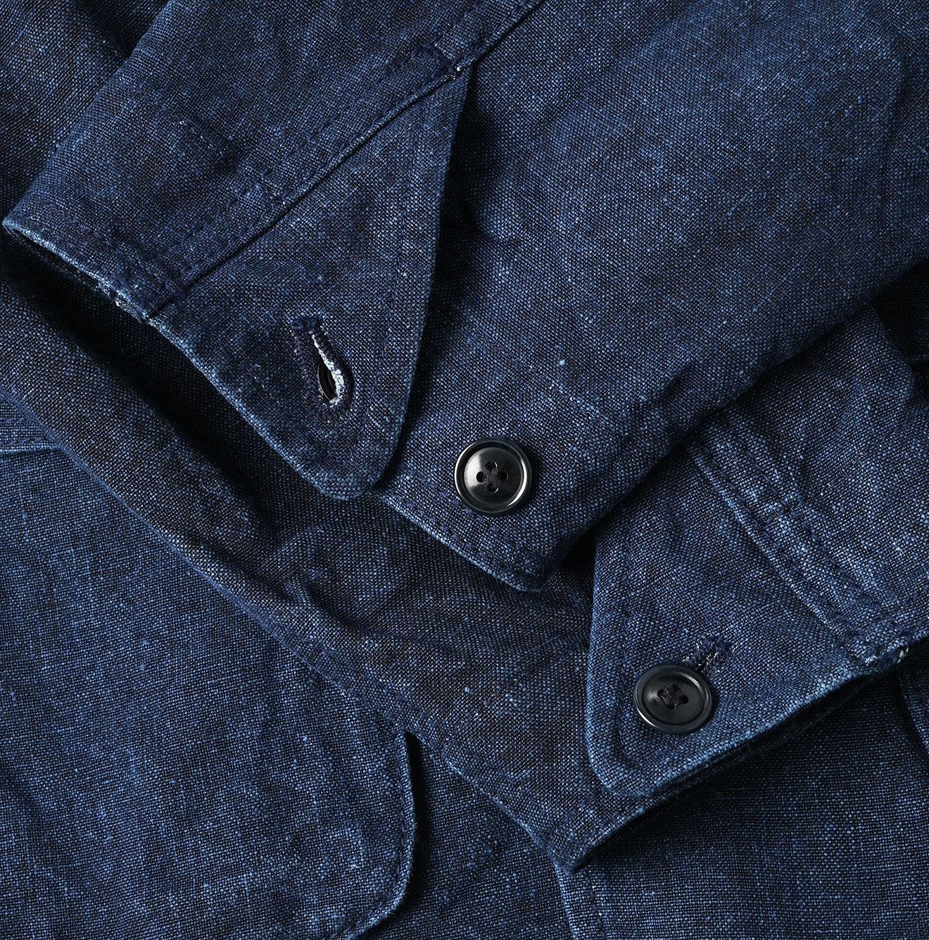 Indigo Linen Duck 908 Hunting Jacket - 45R by 45rpm studio - Image 17