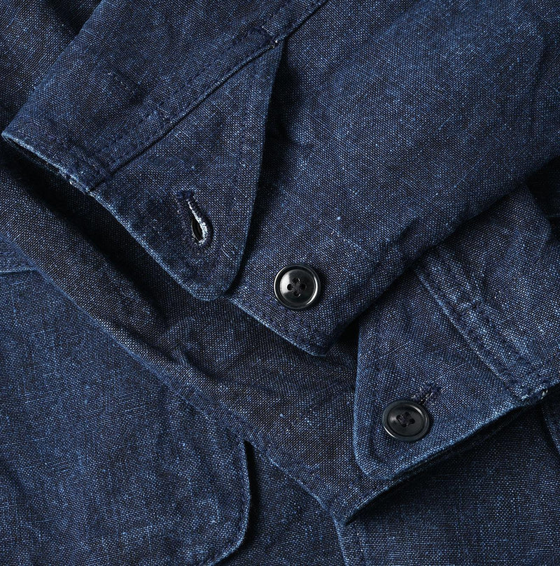 Indigo Linen Duck 908 Hunting Jacket - 45R by 45rpm studio - Image 17