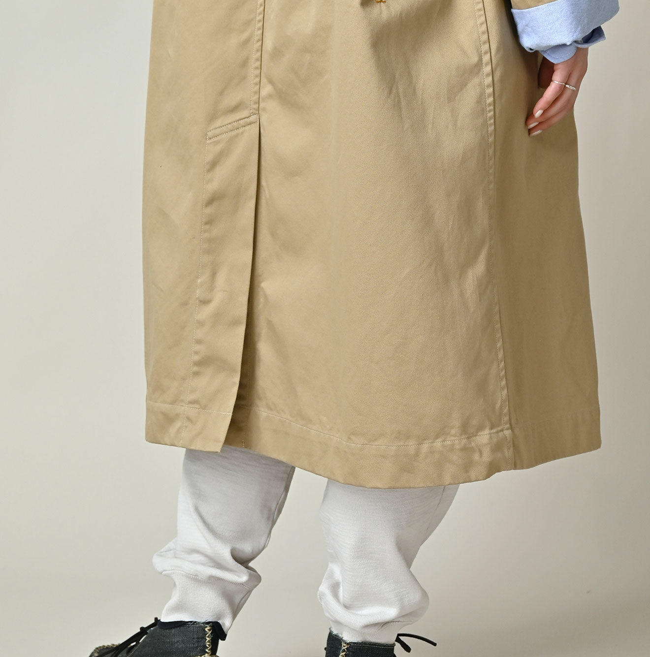 Two-Ply Chino 908 Bal Collar Coat | 45R Official Online Store