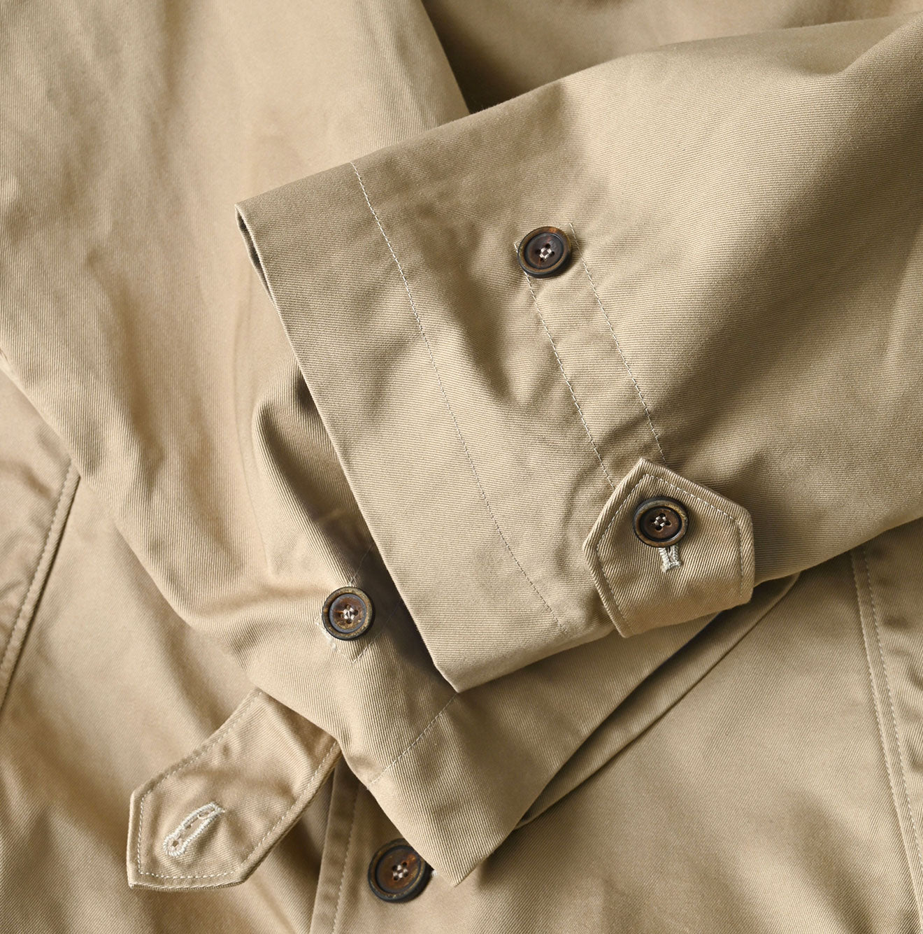 OVY Cotton Bal Collar Over Coat ベージュ　L Two-Ply Chino 908 Bal Collar Coat | 45R Official Online Store