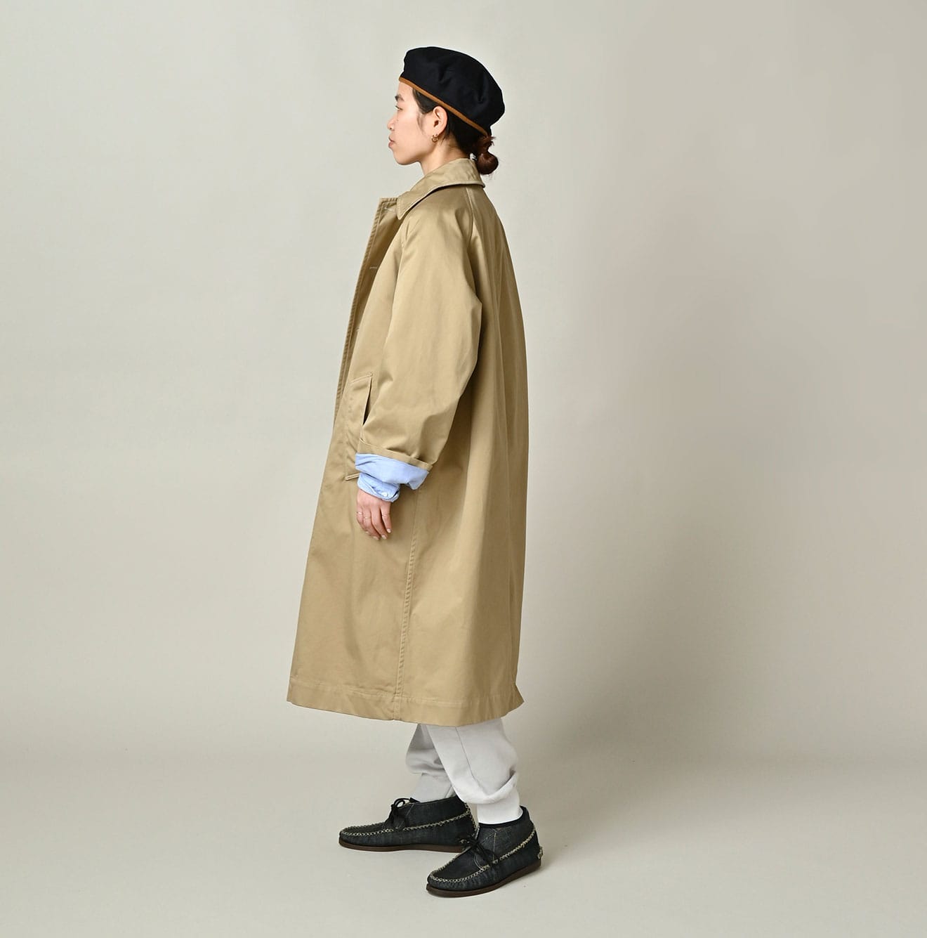 Two-Ply Chino 908 Bal Collar Coat | 45R Official Online Store