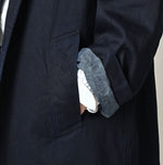 45R Indigo Two-Ply Chino 908 Bal Collar Coat