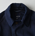 45R Indigo Two-Ply Chino 908 Bal Collar Coat