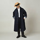 45R Indigo Two-Ply Chino 908 Bal Collar Coat
