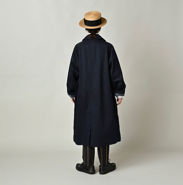 45R Indigo Two-Ply Chino 908 Bal Collar Coat