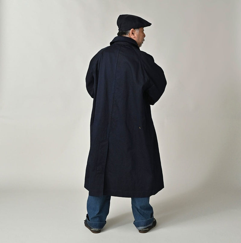 45R Indigo Two-Ply Chino 908 Bal Collar Coat