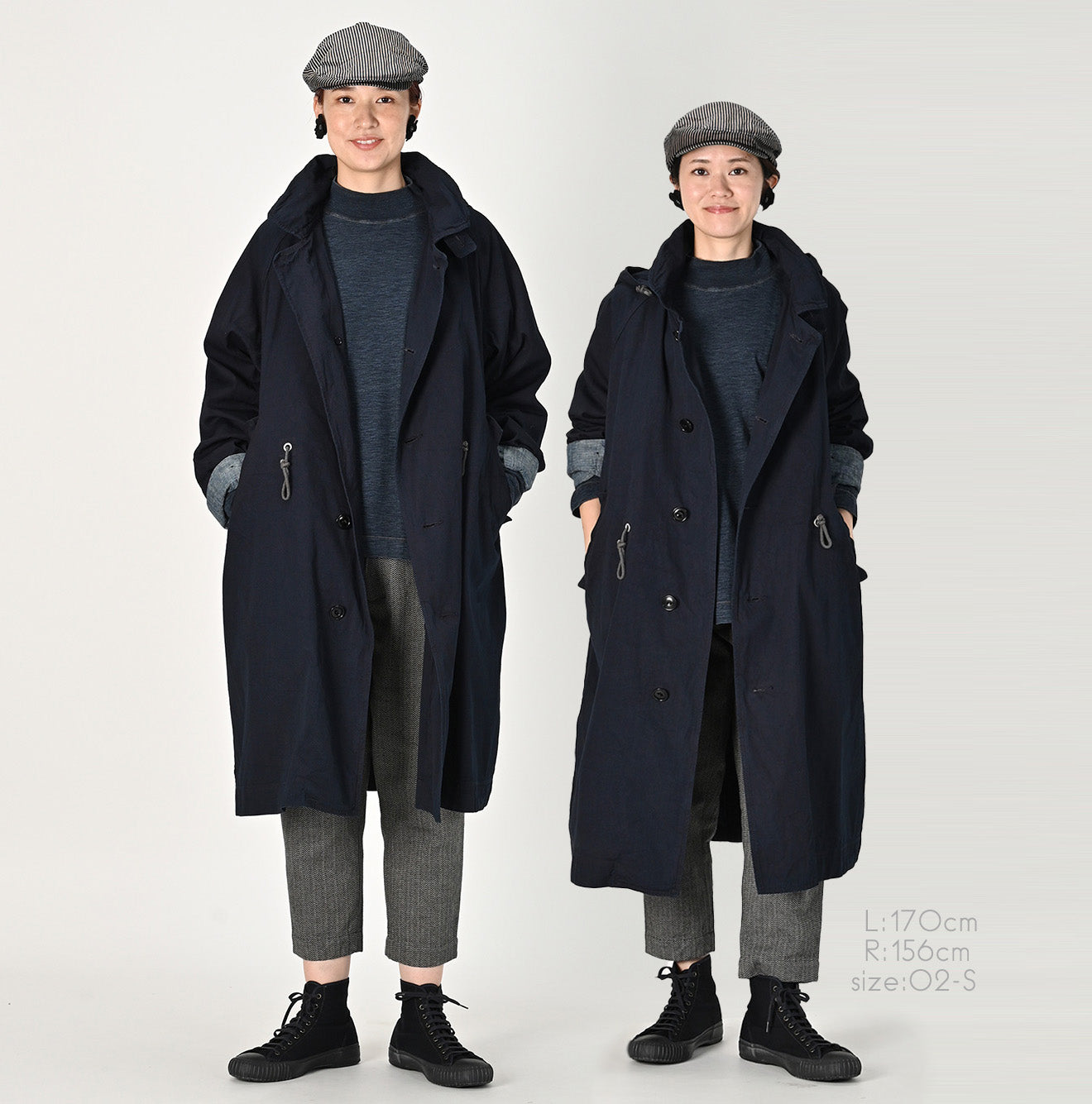 Indigo Gabardine 908 Mods Balmacaan Coat – 45R Global