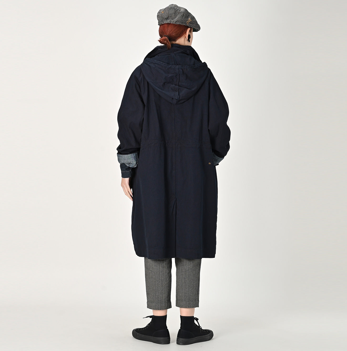 Indigo Gabardine 908 Mods Balmacaan Coat