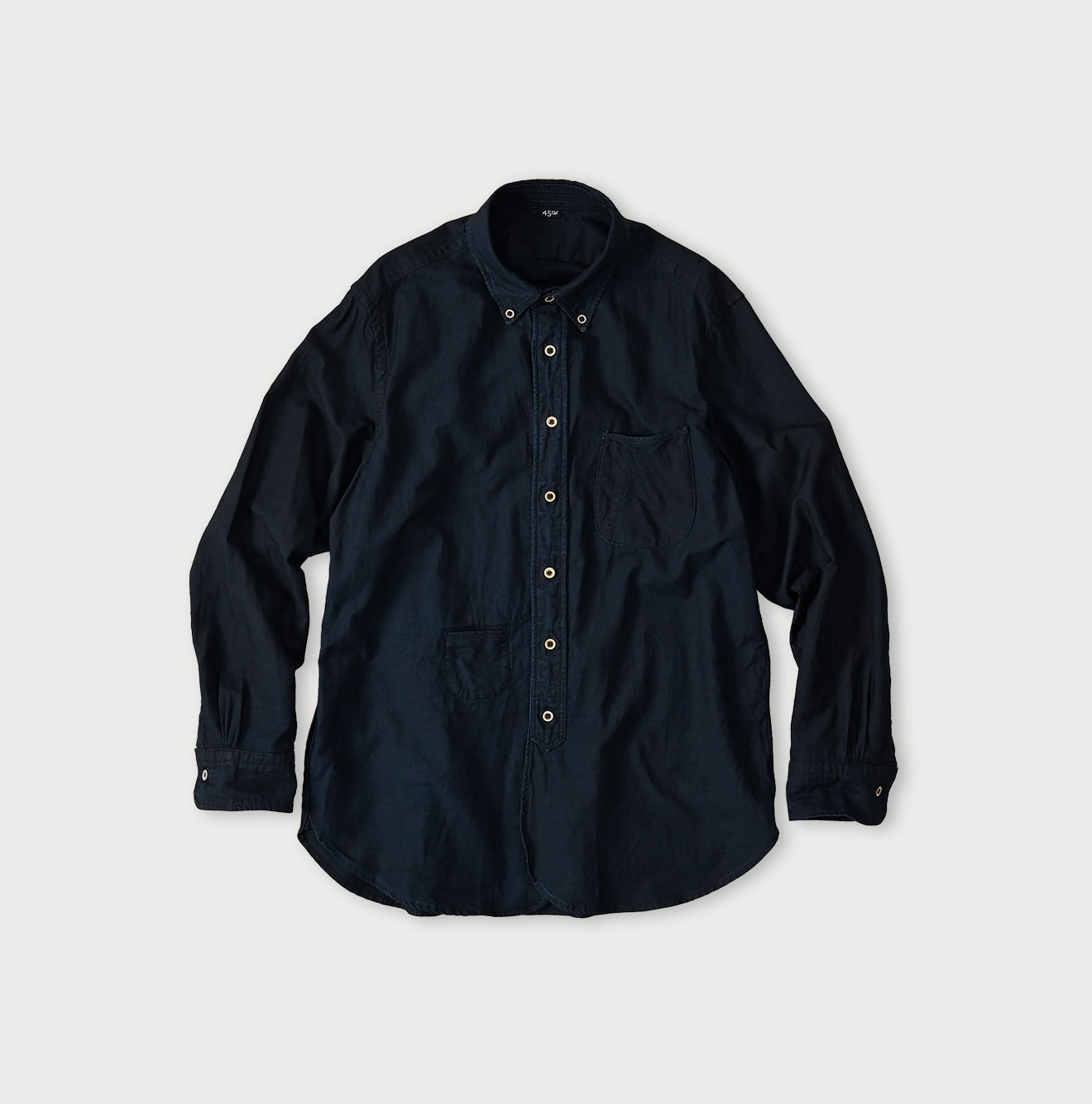 45R Indigo Supima Oxford 908 Loafer Shirt - Image 1