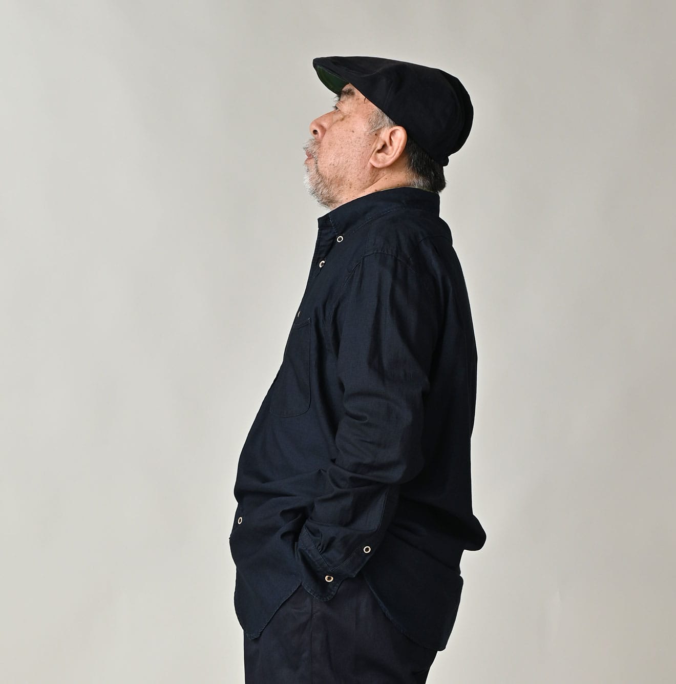 45R Indigo Supima Oxford 908 Loafer Shirt - Image 8