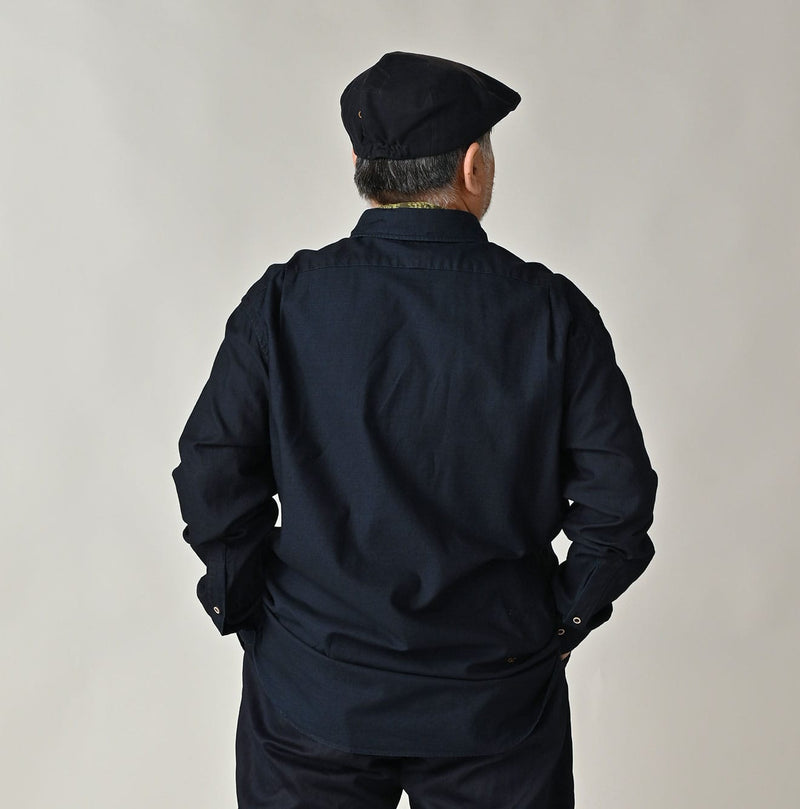 45R Indigo Supima Oxford 908 Loafer Shirt - Image 9